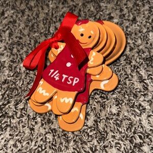 Festive Gingerbread Measuring Spoons Set